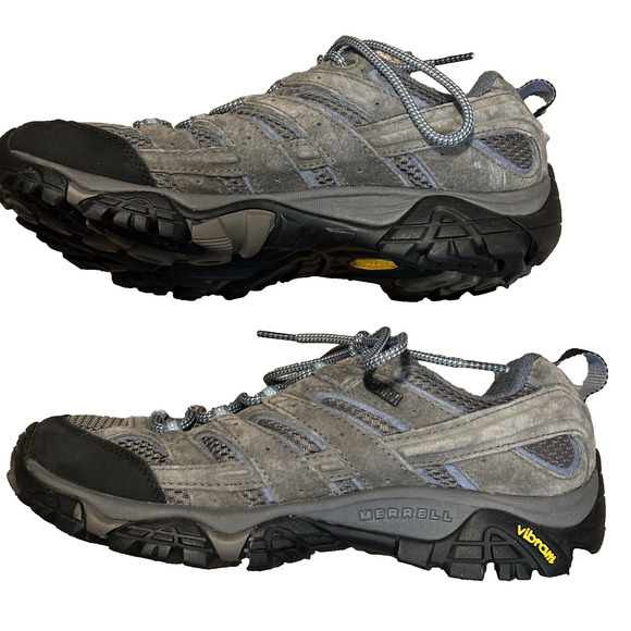 Merrell Moab 2 Shoes Womens 9 Grey Hiking Backpacking Walking Waterproof JO6026 - Picture 3 of 10